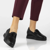 Leather shoes Filippo DP7396/25 BK black