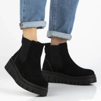 Leather ankle boots Filippo DBT7266/25 BK black