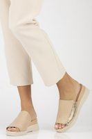 Leather flip-flops Filippo DK3921/22 BE beige