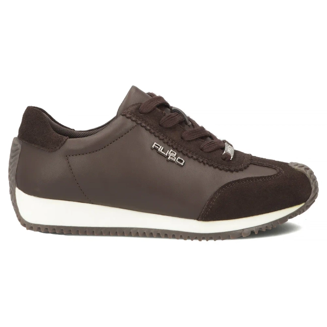 Skórzane sneakersy Filippo DP7979/26 D BR brązowe