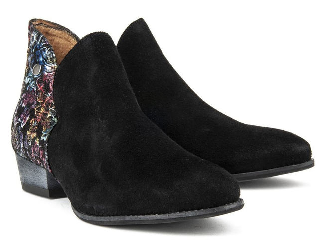 Ankle boots Filippo 04091-57/00-5 Black plus Flowers