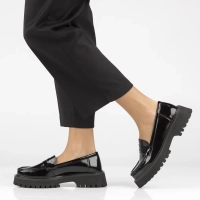 Leather shoes Filippo DP4586/23 BK L black