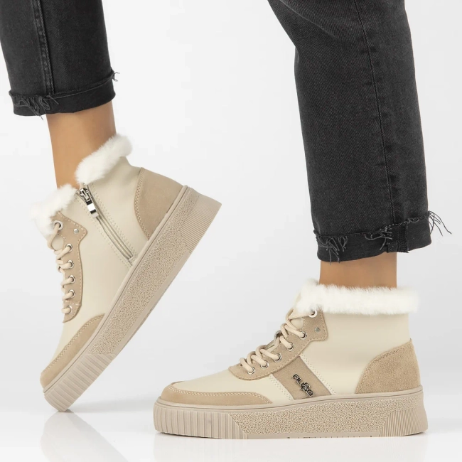 Leather ankle boots DBT6430/24 BE beige