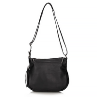 Handbag Toscanio Leather Messenger Bag 1614 black