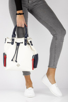 Leather slip-on shoes Filippo DP2134/21 WH white