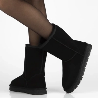 Leather snow boots Filippo DBT7333/25 BK black