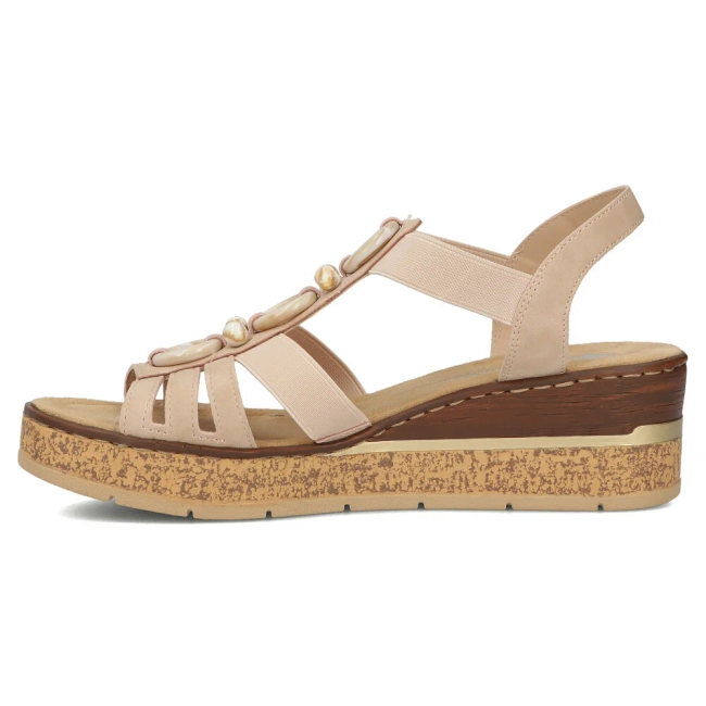 Sandals Rieker 63778-31 pink