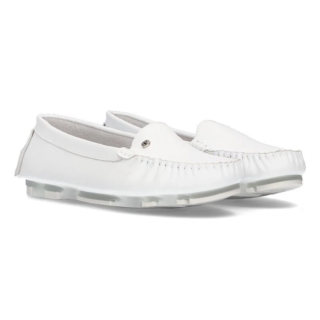 Leather loafers Filippo DP2037/25 WH white