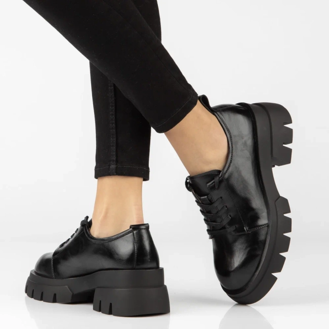 Leather shoes Filippo DP8156/26 BK black