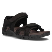 Leather sandals for men Filippo MS2306/21 BK black