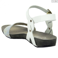 Sandals LEMAR 40027 white+white petrol 8023431