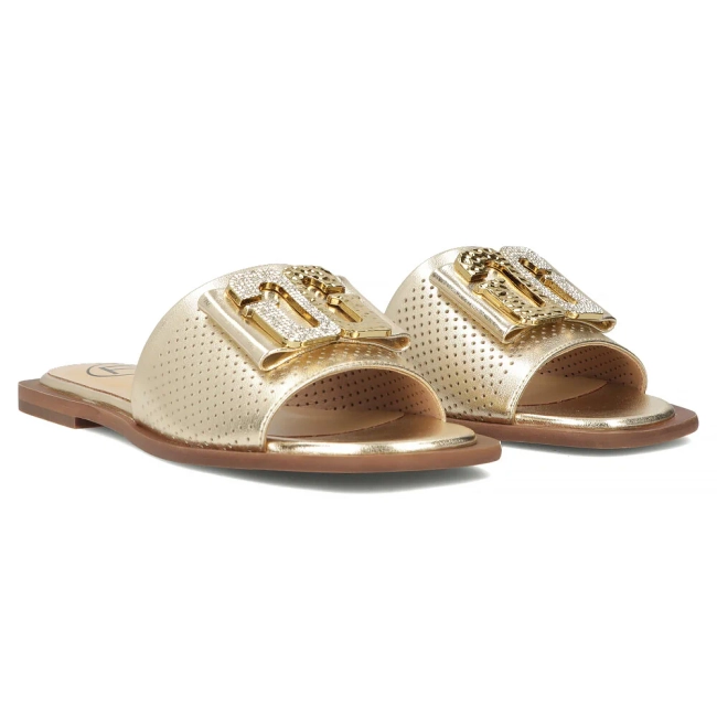 Leather flip-flops Filippo DK6985/25 GO gold