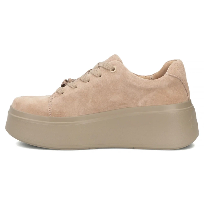 Skórzane sneakersy Filippo DP7987/26 BE beżowe