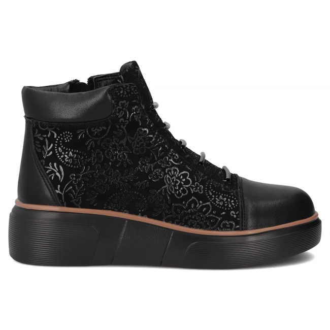 Leather ankle boots Filippo DBT7166/25 BK black