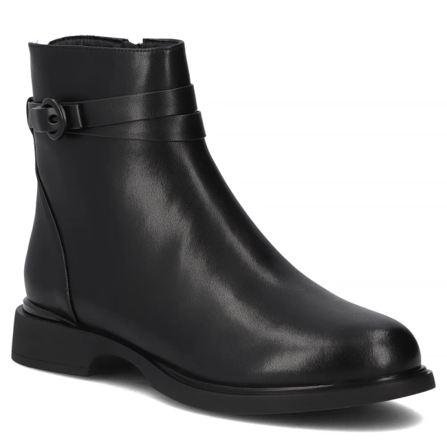 Leather ankle boots Filippo DBT7357/25 BK black
