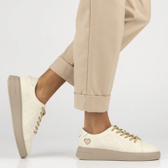 Leather shoes Filippo DP6701/25 BE beige