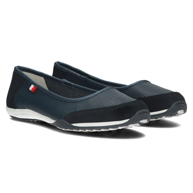 Leather shoes Filippo DP142/23 NV navy blue