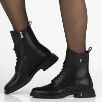 Leather ankle boots Filippo DBT7201/25 BK black