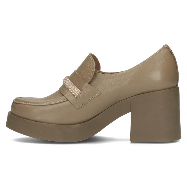 Leather shoes Filippo 20157 fango