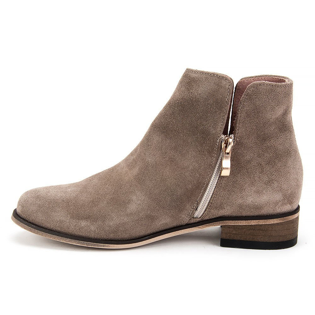 Botki Eksbut 68-4946-K58-1G Beż Welur