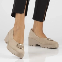 Leather shoes Filippo DP4569/23 BE beige