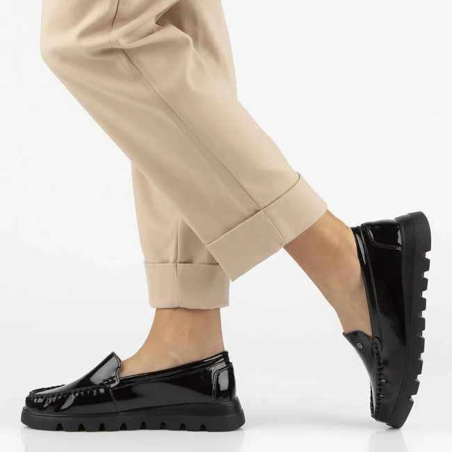 Leather loafers Filippo DP7413/25 BK L black