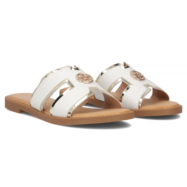 Klapki Filippo DK6921/25 WH białe