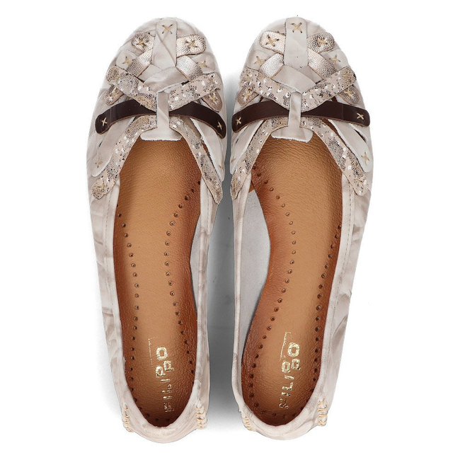 Leather ballerinas Filippo 01358 beige