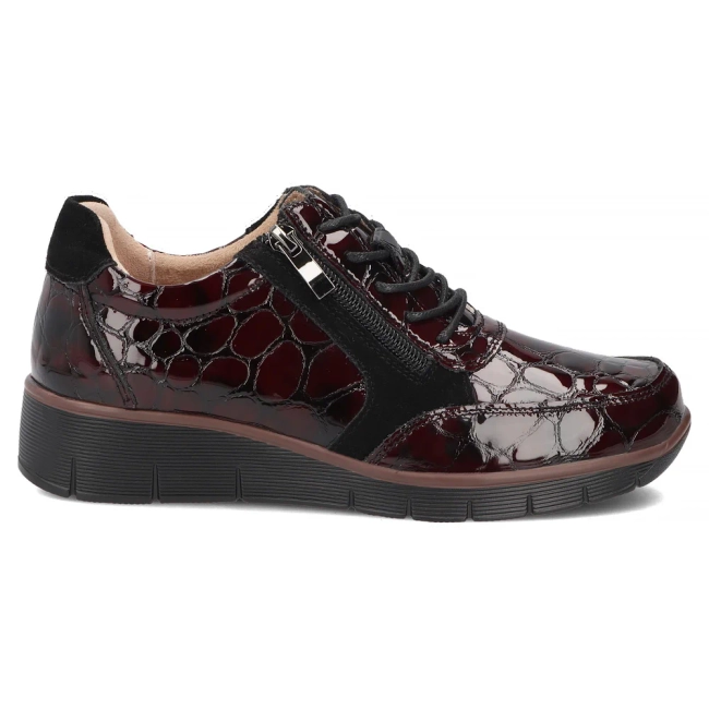 Leather shoes Filippo DP4912/26 BG CR burgundy