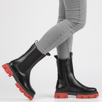 Ankle boots Filippo 6808 black-red