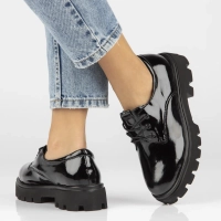 Leather shoes Filippo DP4729/23 BK L black