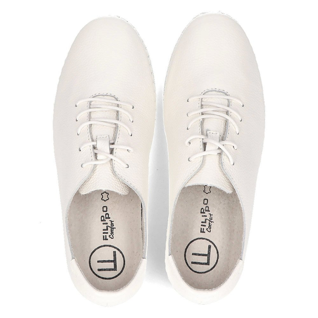 Leather shoes Filippo DP2133/21 WH white