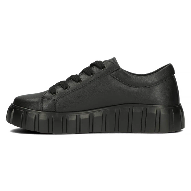 Leather sneakers Filippo DP4670/24 BK black