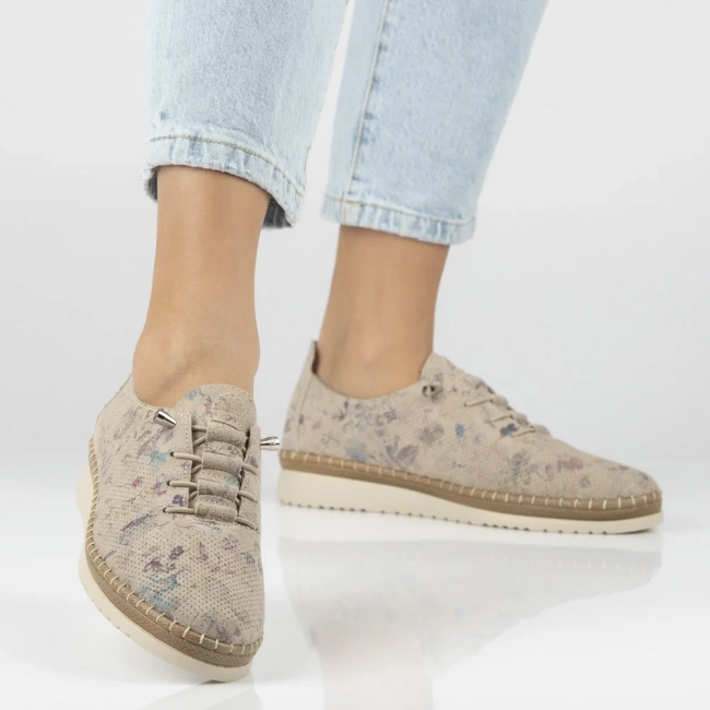 Leather shoes Filippo DP7542/26 MLT beige