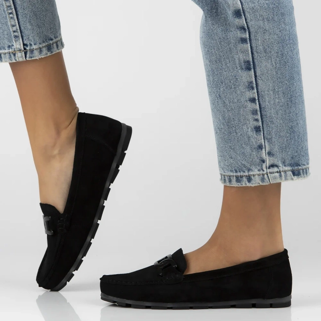 Leather loafers Filippo DP3630/25 BK black