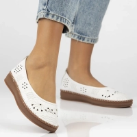 Leather ballerinas Filippo DP6831/25 WH white