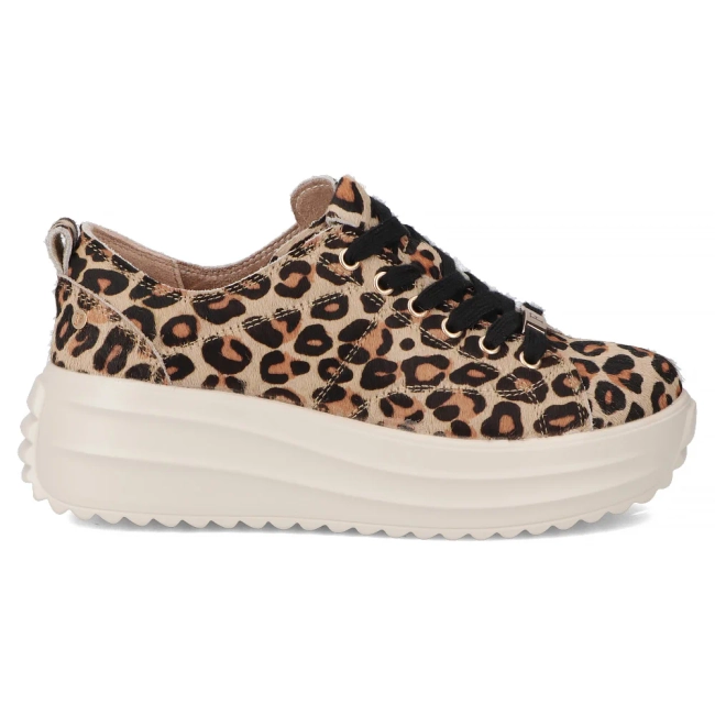 Skórzane sneakersy Filippo DP6795/25 LEO panterka