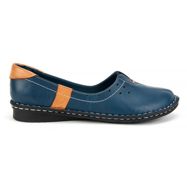 Lanqier 38C358 Blue/Brown shoes