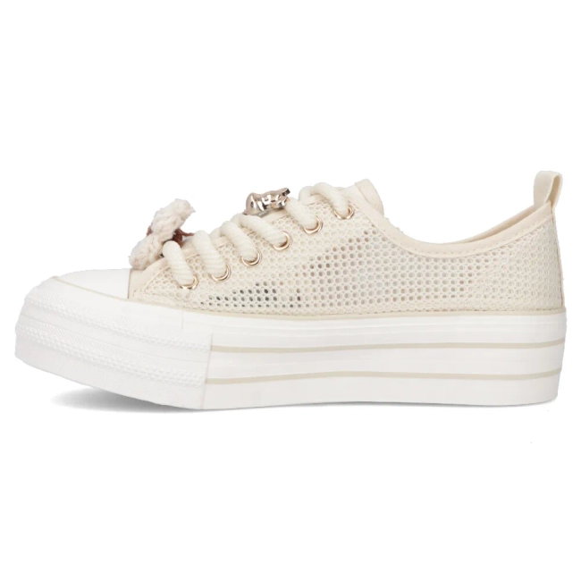 Sneakers beige up bold QY880-8 beige