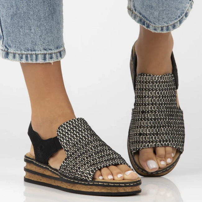 Sandals Rieker 62971-00 Black