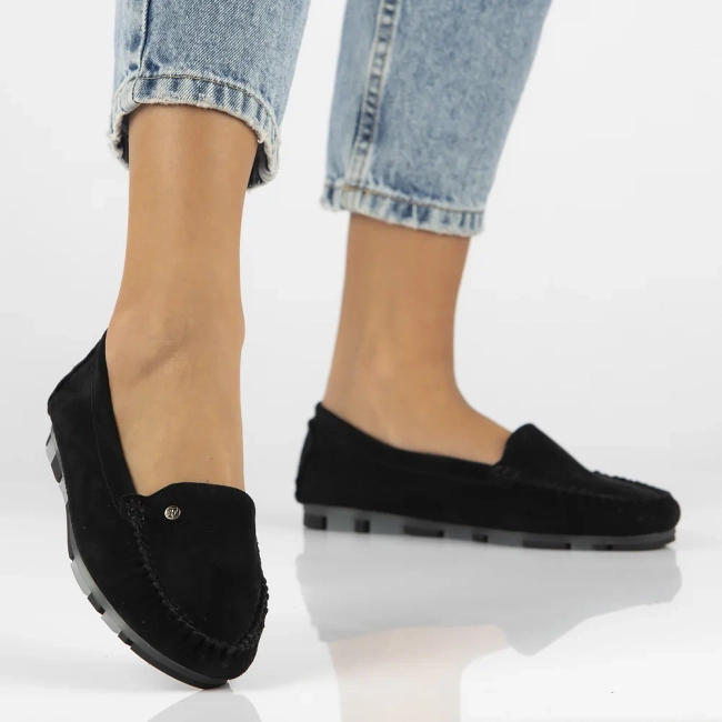 Leather loafers Filippo DP2037/26 BK black