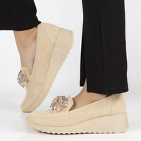 Leather shoes Filippo DP4563/23 BE beige