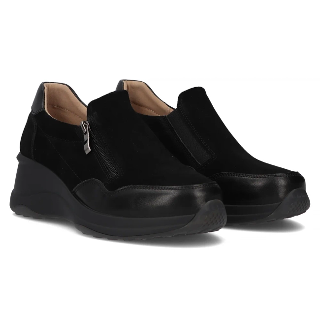 Leather shoes Filippo DP6473/24 BK black