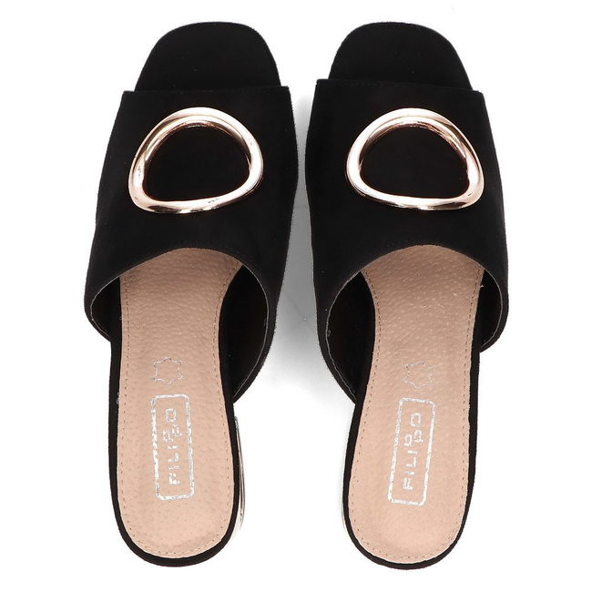 Klapki Filippo DK2088/21 BK czarne