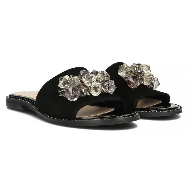 Leather flip-flops Filippo 177 black