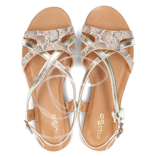Leather sandals Filippo 05186-25/00-5 gold