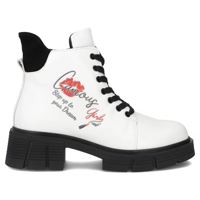 Leather ankle boots Filippo DBT7147/25 WH white