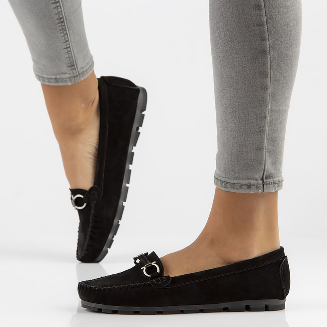 Leather loafers Filippo DP3613/22 BK black