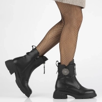 Leather ankle boots Filippo DBT6558/24 BK black