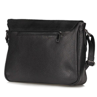 Handbag Toscanio Leather Messenger Bag C246 black